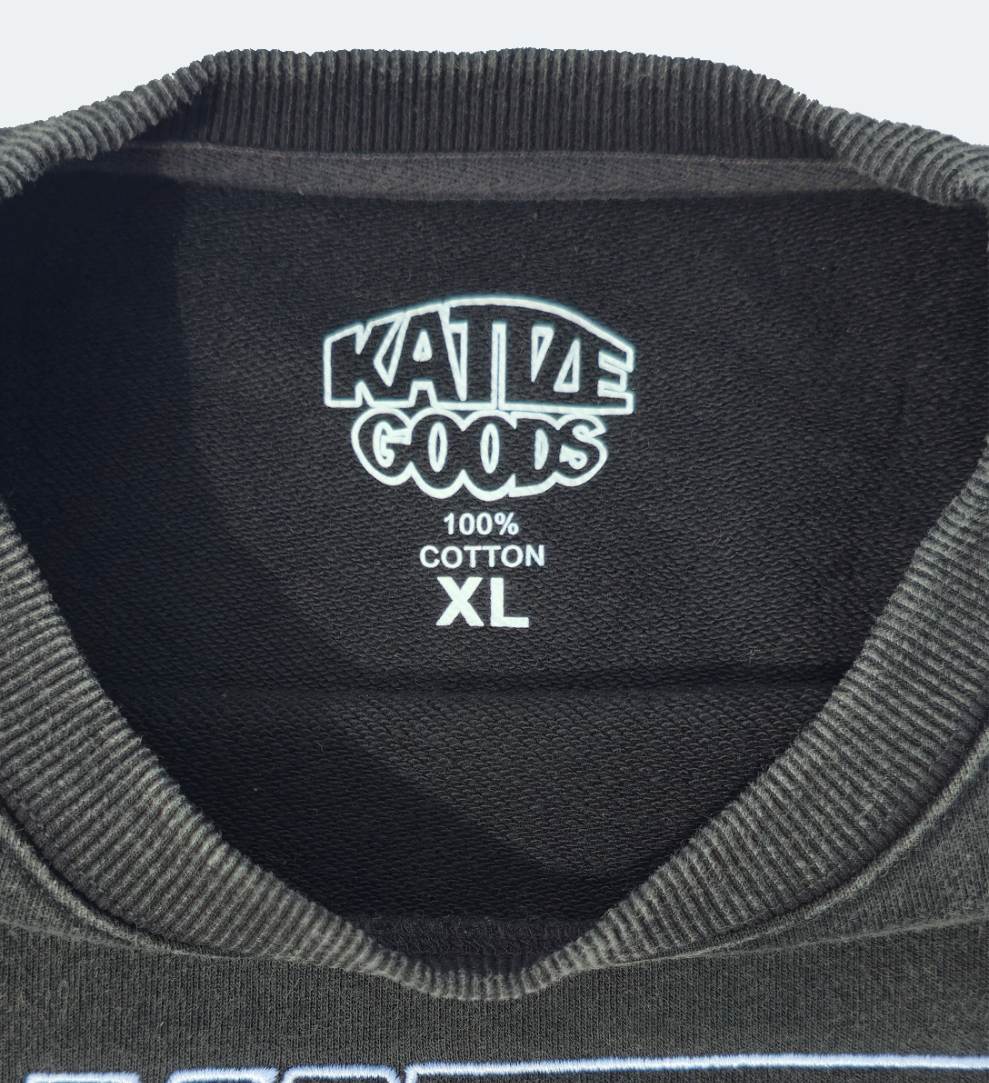 Classic Crewneck,                  Washed Black