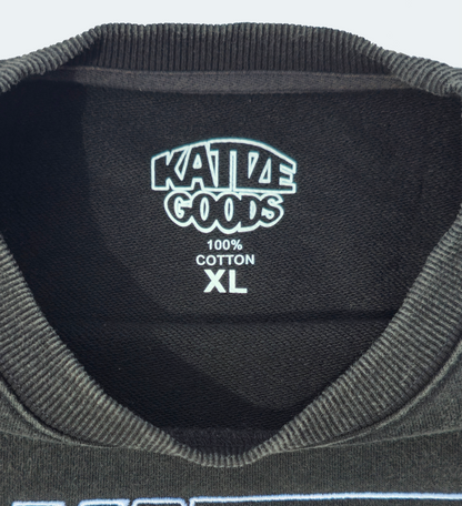 Classic Crewneck,                  Washed Black