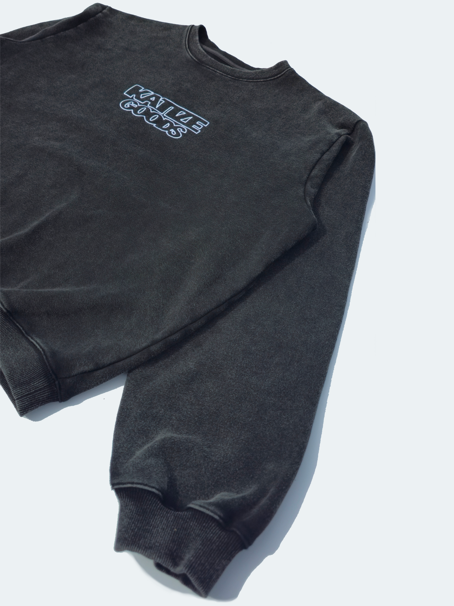 Classic Crewneck,                  Washed Black