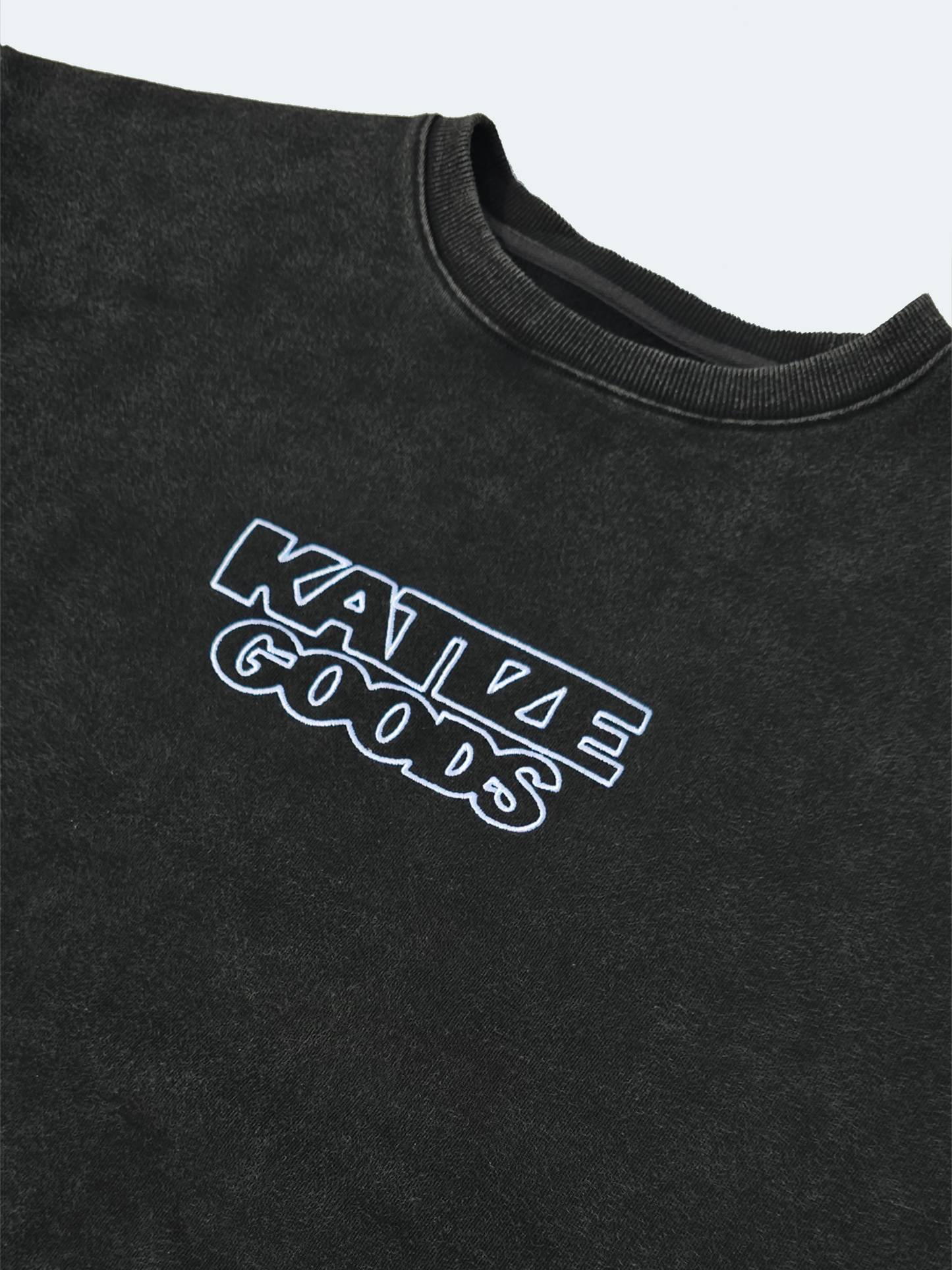 Classic Crewneck,                  Washed Black