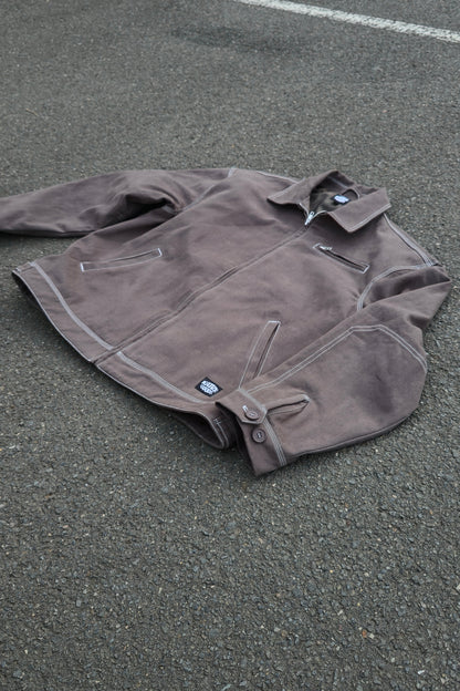 Twill Zip Jacket ,                  Mocha