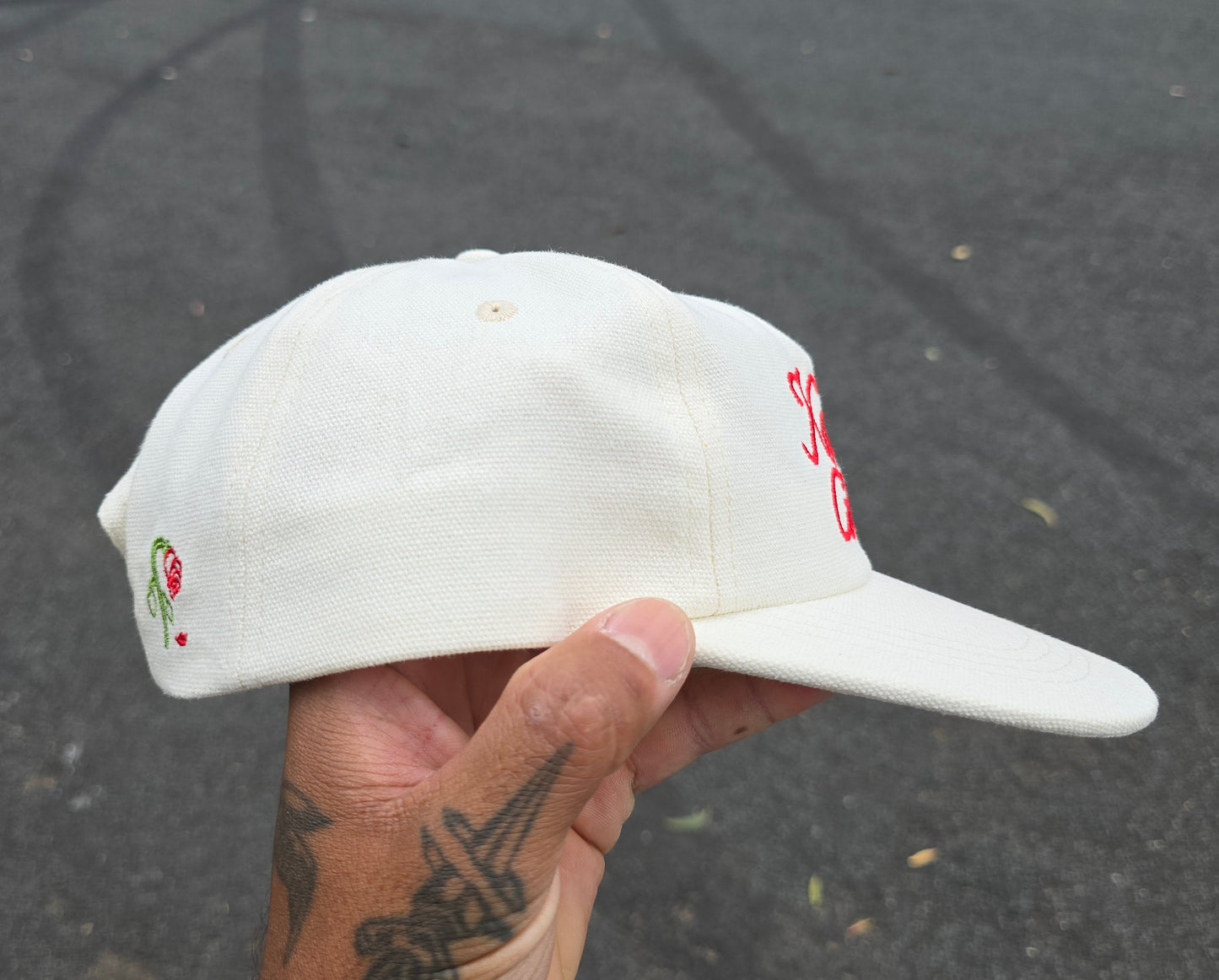 Dead Rose Cap,                               Off White